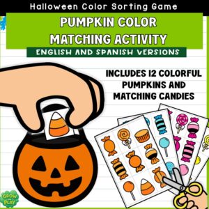 Halloween | Pumpkin Color Matching & Sorting Activity | Low Prep | Pre-K & Kindergarten